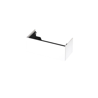 INK Wastafelonderkast - 100x45x37.6cm - 1 lade - push to open - met recht opdekfront - MDF lak - Hoogglans wit