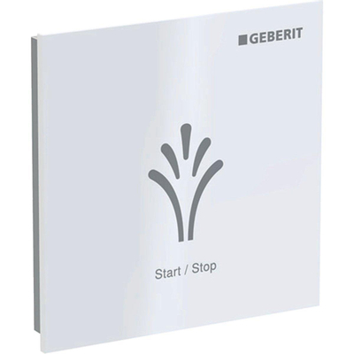Geberit AquaClean plaque de commande avec commande frontale pour WC 9,3x9,3cm blanc