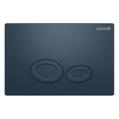Creavit Plaque de commande - boutons ovales - basalte mat