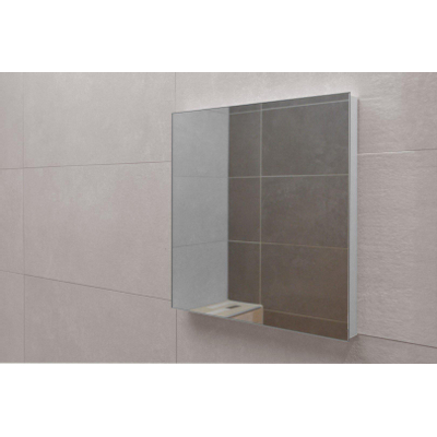 LoooX M-Line spiegel – vierkant – 40x40 cm – zonder verlichting – Aluminium (Zilver)