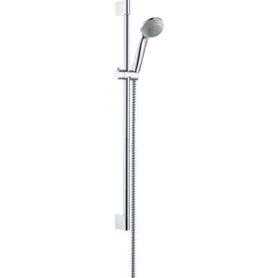 Hansgrohe Crometta 85 Unica ensemble barre de douche coulissante 65cm incluant douchette Crometta 85 Green chrome