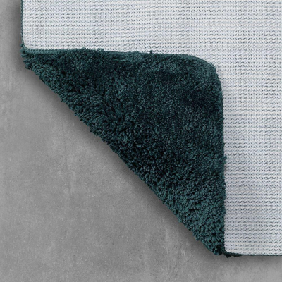 Sealskin angora tapis de bain 60x90 cm polyester vert foncé