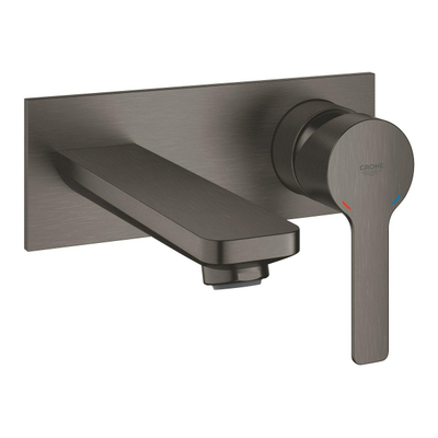 GROHE Lineare élément de finition économique pour robinet mural encastré taille M avec bec 14,9 cm brushed hard graphite