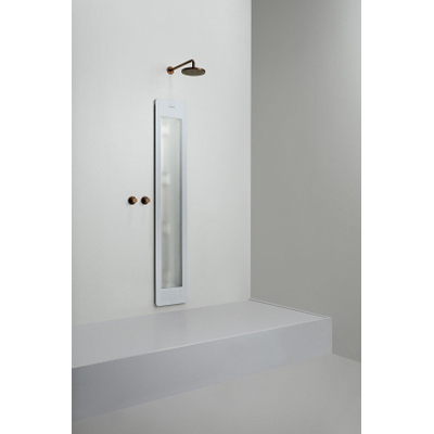 Sunshower Round One L infrarood opbouw incl. Wandbeugel vlakke wand 185x33x12cm full body White