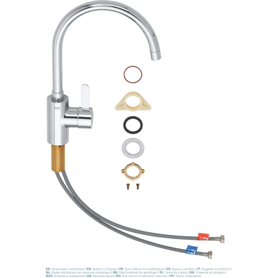 Grohe Eurosmart Cosmopolitan Keukenkraan - hoog - chroom