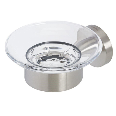 Geesa Nemox Stainless Steel zeephouder - wandmodel - geborsteld roestvrijstaal - RVS