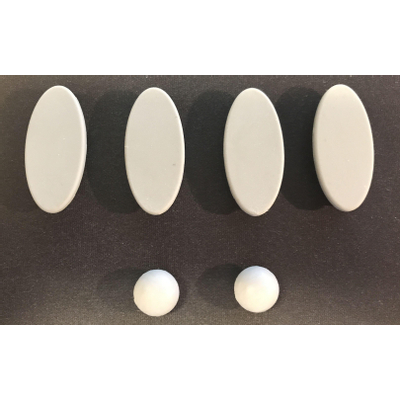 INK Play 1 tablette - 40x22x3.2cm - fixation invisible - carré - MDF placage Charcoal