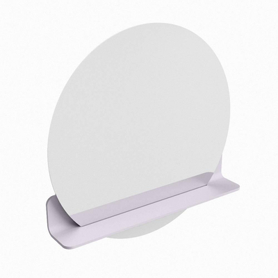 Mondiaz SPOT miroir – Ø 70 cm – avec tablette – Cale (gris clair)