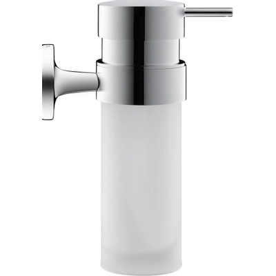Duravit Starck T Zeepdispenser - 17.6x6cm - matglas - hoogglans chroom