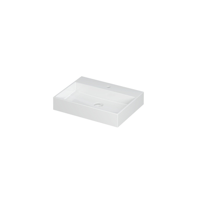 INK United lavabo - 60x45x11cm - 1 vasque - 1 trou de robinet - porcelaine blanc brillant