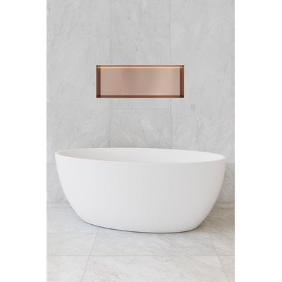 Hotbath &MORE Inbouwbox of inbouwnis - 30x80x10 - frameless + LED - PVD - geborsteld koper
