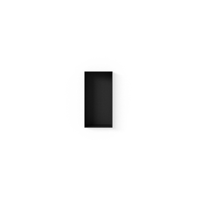 Looox Colour BoX inbouwnis - 15x30x10cm - RVS Zwart mat OUTLETSTORE