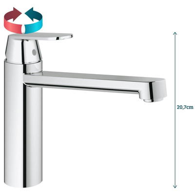 GROHE Eurosmart Cosmopolitan Mitigeur de cuisine - chromé