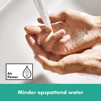 Hansgrohe VIVENIS 1 greeps wastafelkraan - 80 - 80 zonder afvoer - mat wit