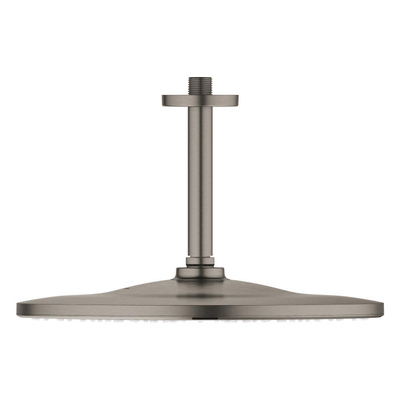 GROHE Rainshower Mono 310 Douche de tête - 31cm - 1 jet - bras de plafond 14,2cm - graphite dur brossé