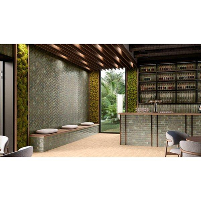 SAMPLE Meilleur achat Voque Carreau mural - 6,5x20,2cm - 8mm - Musgo Brillant