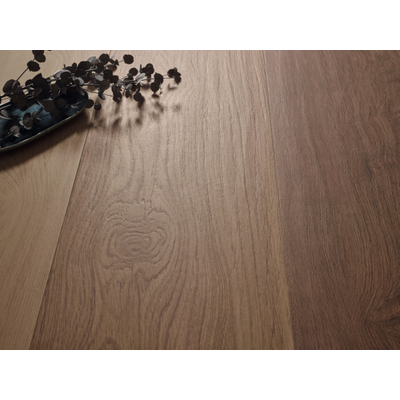 Terravito Palvino Keramisch parket wand- en vloertegel - 30x149.5cm - 10.0mm - Rechthoek - gerectificeerd - Houtlook - mat bruin - Nogal