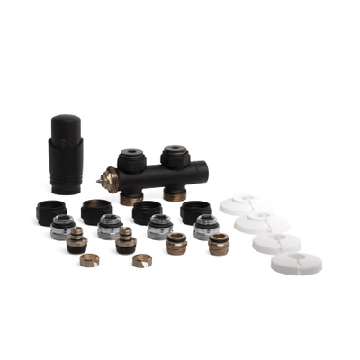 Riko set mitigeur thermostatique corps droit noir mat