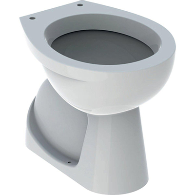 Geberit Publica tollet met holle bodem verticale afvoer keramiek wit