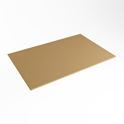 Mondiaz TOP 46 Plan sous vasque - 70x46x0.9cm - compatible comme plan de meuble - solid surface - Oro