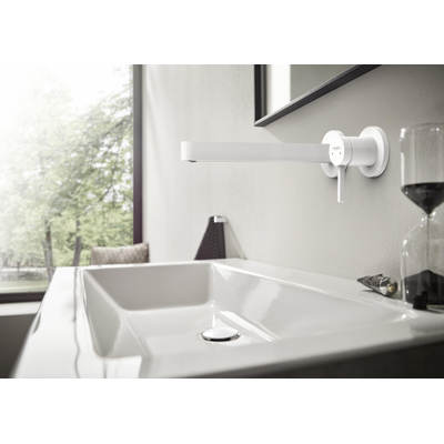 Hansgrohe Finoris 1 greeps wastafelkraan - inbouw - voorsprong 228 mm - met afvoerplug - hoogglans chroom