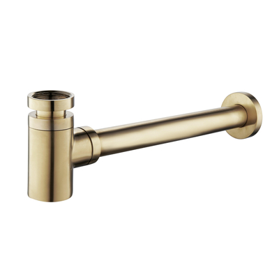 Wiesbaden UniMatch fonteinsifon 5/4" x 32 mm geborsteld messing PVD