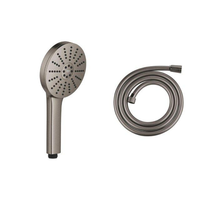 Grohe Silverflex Handdoucheset - 175cm doucheslang - glad - ronde handdouche - hard graphite (antraciet)