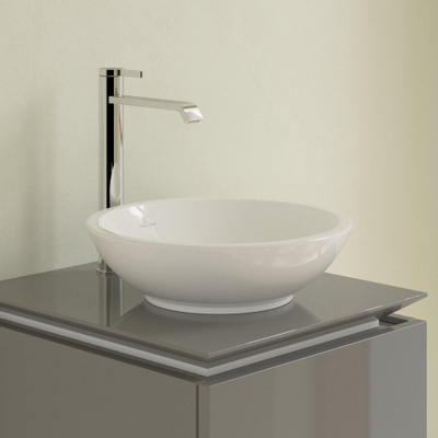 Villeroy & Boch Loop en Friends opzetwastafel 38cm met plug incl keramische afdekking