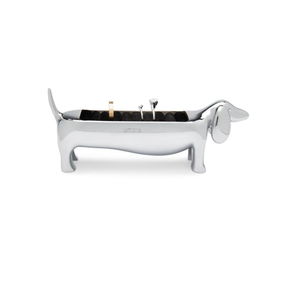 Umbra Dachsie porte-bagues 4x14x6cm chien zinc chrome