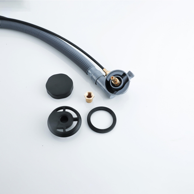 FugaFlow Eccelente Acces Badafvoercombinatie - draaibediening - verlengd - mat zwart