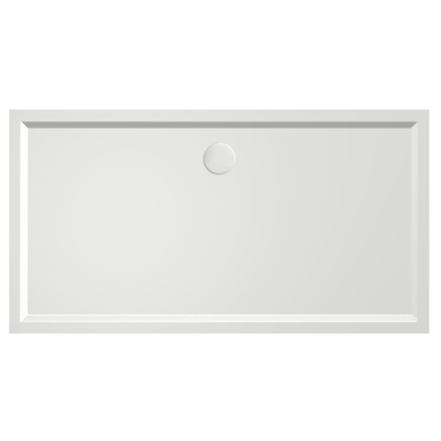 Xenz mariana receveur de douche 150x80x4cm rectangulaire acrylique blanc