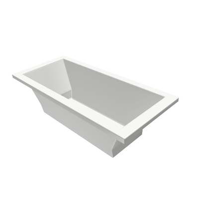 Xenz Society Duobad - 170x75x53 - afvoer Midden - acryl - wit