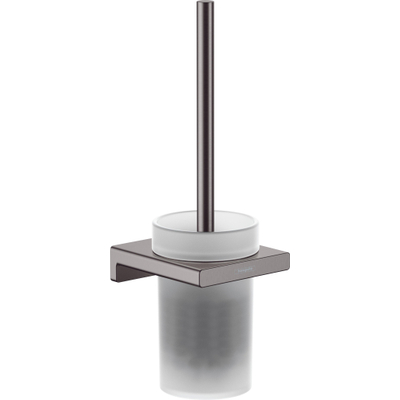 Hansgrohe AddStoris Q Closetborstelgarnituur - wandmontage - geborsteld zwart chroom (antraciet)