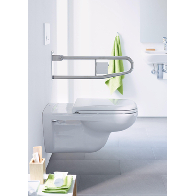 Duravit D-code Vital WC-zitting 49x36.1x4.3cm met softclose met quickrelease Kunststof wit Glanzend
