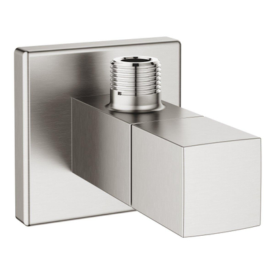 Grohe Eurocube Hoekstopkraan - 1/2 inch - Supersteel (RVS)
