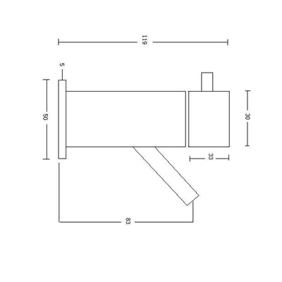 Best Design Spador Nero Robinet lave-mains encastrable Noir