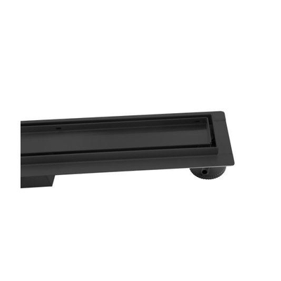 Adema Ralo douchegoot - 70cm - zonder rooster - met flens - mat zwart TWEEDEKANS