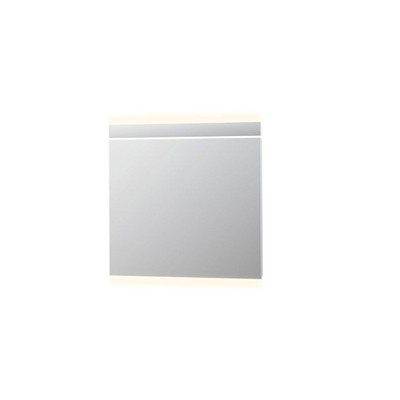 INK SP6 Miroir - 90x4x80cm - LED horizontal - en haut et en bas - changement de couleur - dimmable - aluminium Argent