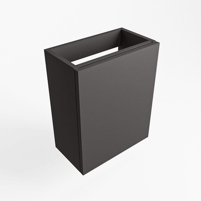 Mondiaz FOWY Meuble sous lave-mains - 40x22x50cm - 1 porte - push to open - softclose - Dark Grey