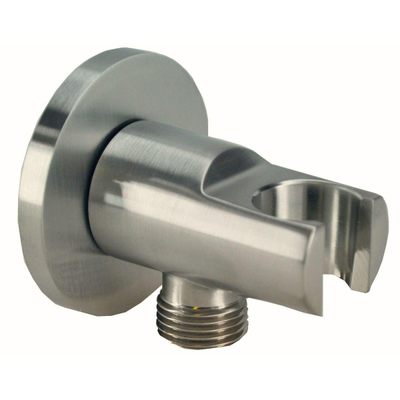 Wiesbaden Caral ensemble de douchette encastré rond 1 jet douchette barre avec flexible de douche conique et support mural inox