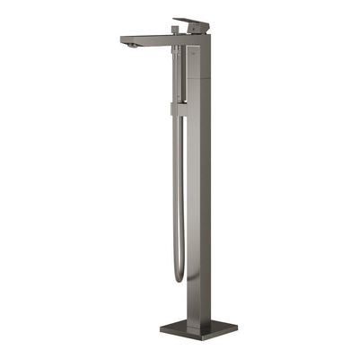 GROHE Eurocube Freestander badkraan m. omstel m. douchehouder m. handdouche en doucheslang 125cm brushed hard graphite