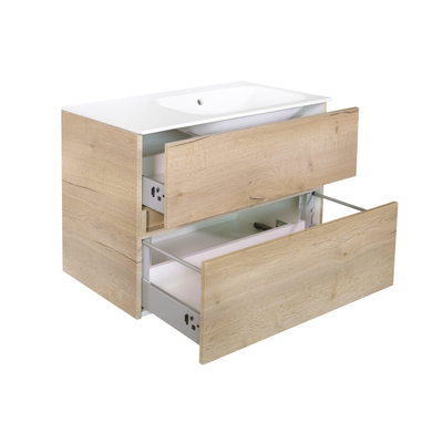Best Design Splash meuble sous vasque sans poignée 80cm 2 tiroirs sans vasque Halifax