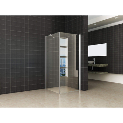 Wiesbaden Salone Cabine - met 1 draaideur - 90x90x200cm - 8mm - nano helder glas - chroom