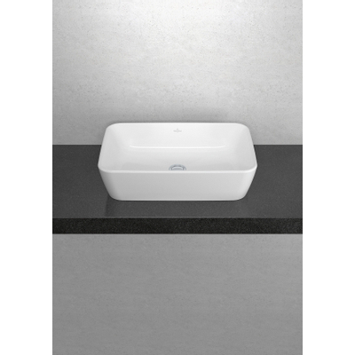 Villeroy & boch architectura lavabo 60x40.5x15.5cm rectangle avec trou de trop-plein céramique blanche alpin brillant