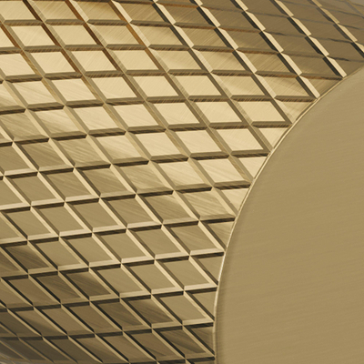 BRAUER Gold Carving Robinet d'arrêt d'angle - G1/2 - flexible - Or brossé