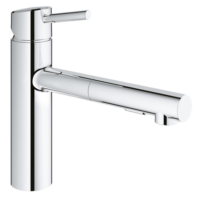 Grohe Concetto Keukenkraan - uittrekbare uitloop - 2 straalsoorten - chroom