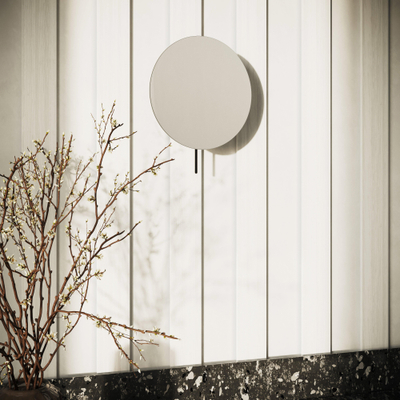 Hotbath Cobber vergrotingsspiegel met wandmontage zwart mat SHOWROOMMODEL