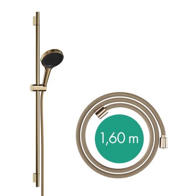 Hansgrohe Rainfinity Ensemble de douche 130 3jets barre coulissante 90cm larg. bronze