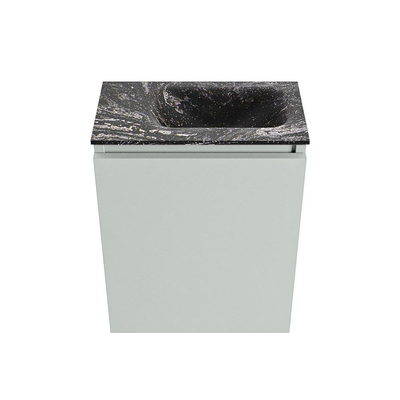 MONDIAZ TURE-DLUX Meuble WC 40cm Greey. Lavabo EDEN Lava position droite. Sans trou de robinet.