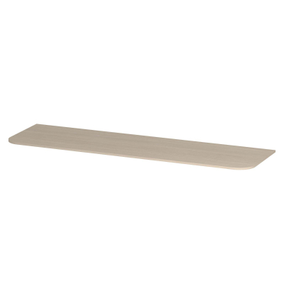 INK Concept R Plan vasque - 160x45x1.2cm - pour meuble bas arrondi - Céramique - Travertin mat